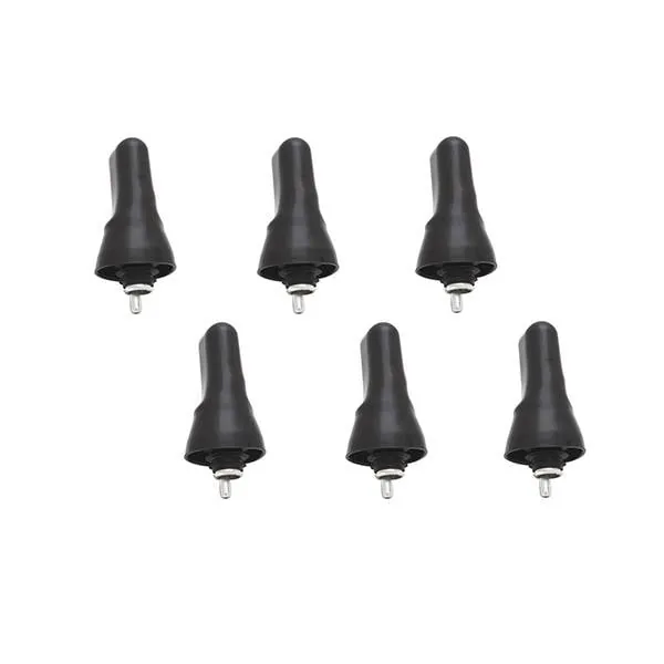 Jiggers  Universal Pourer Dust Cover (Black) (Set of 6 piece)