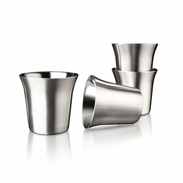 Final Touch  Double-Wall Shot Glasses - Set of 4