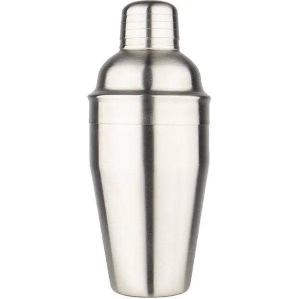 The 4 Barmen  Cobbler Shaker 3 Piece (Brushed Silver) (500 ml)