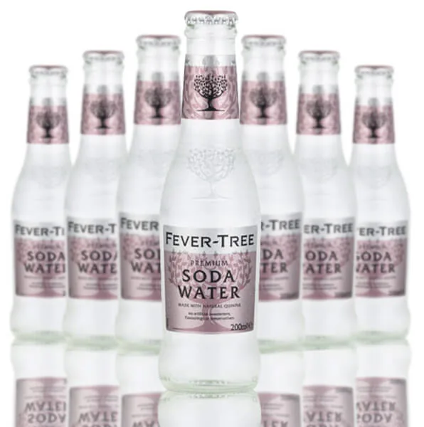 Fever-Tree  Premium Natural Soda Water (200 ml) (Pack 24 Bottles)